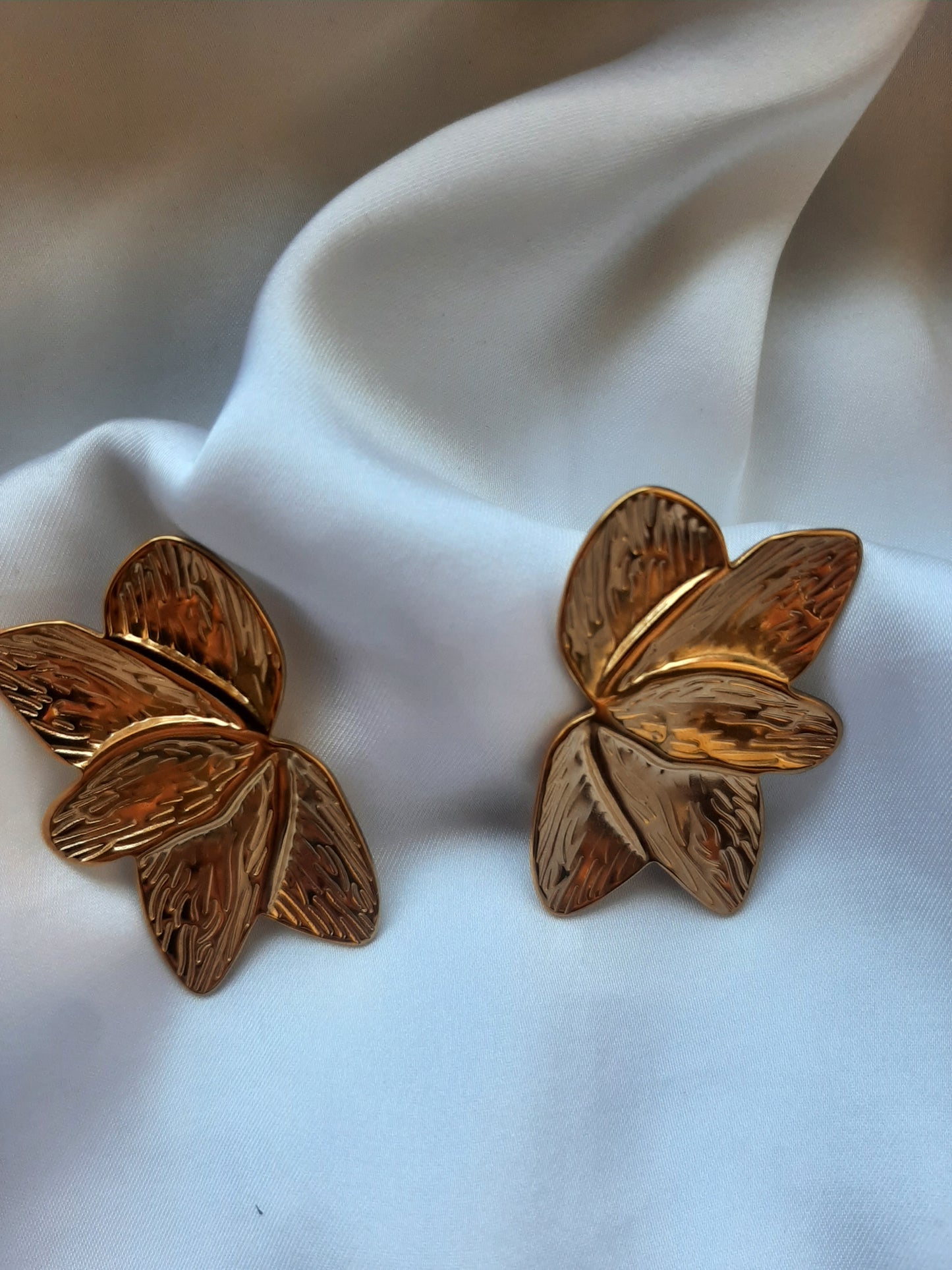 Orecchini Foglie Oro