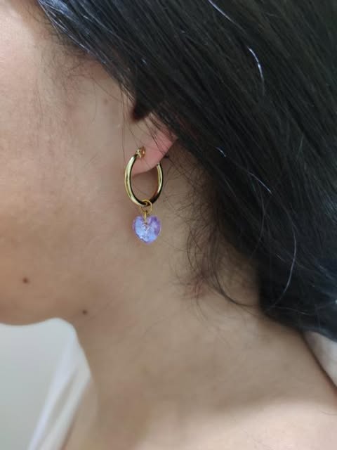Orecchini cuore swarovski