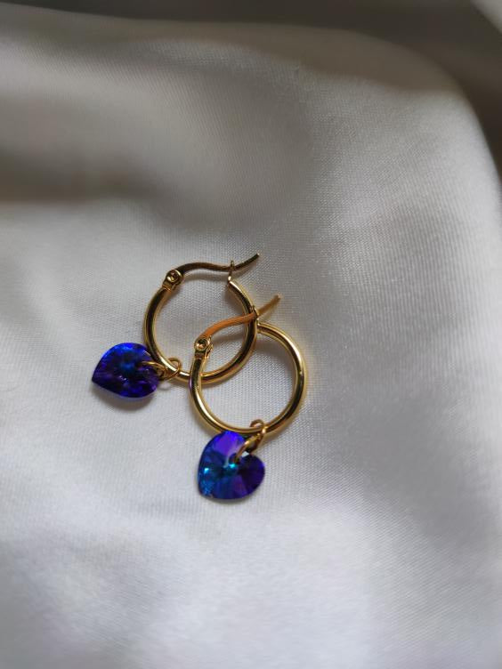 Orecchini cuore swarovski