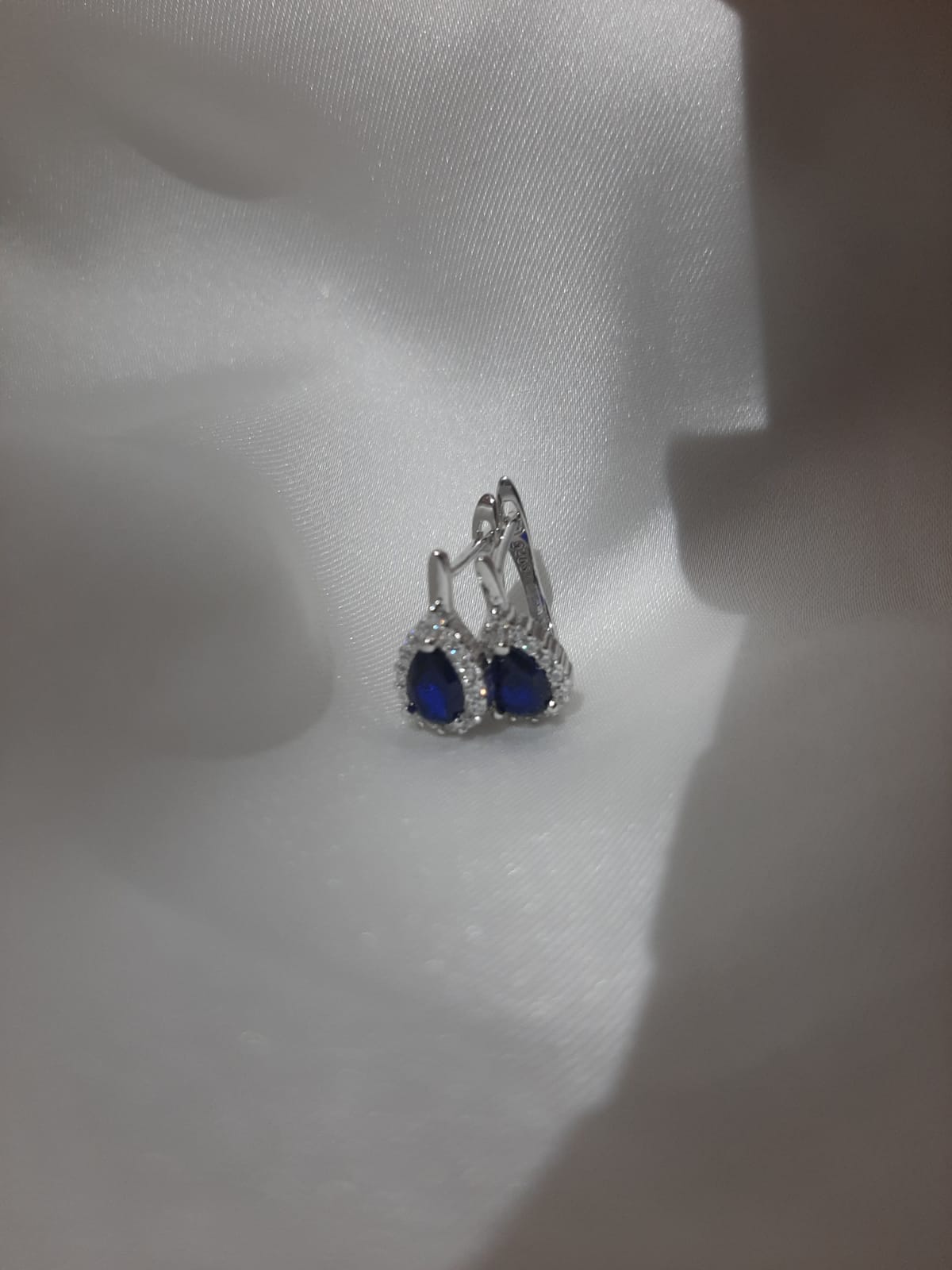 Orecchini goccia argento