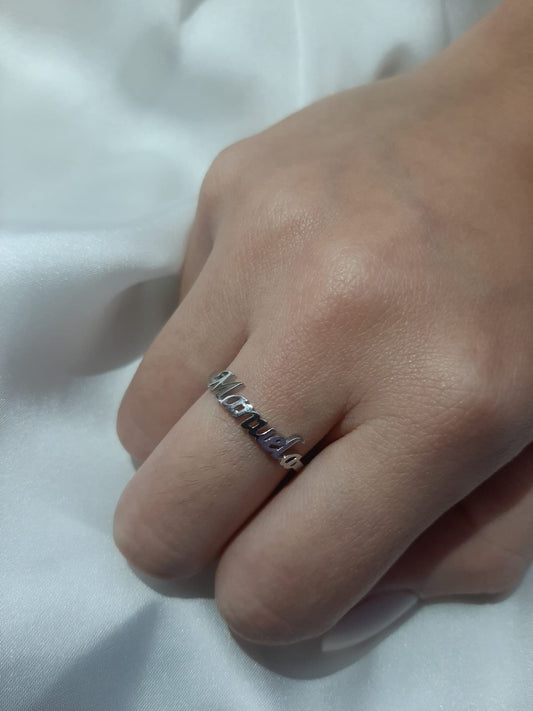 Anello nome personalizzabile