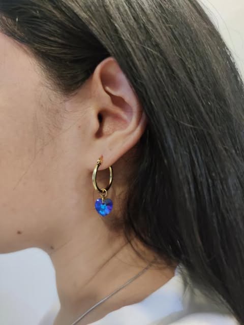 Orecchini cuore swarovski