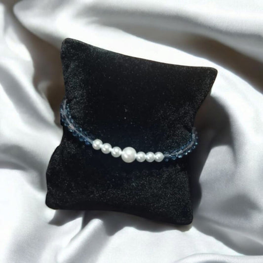 Bracciale con perle e cristalli Swarovski
