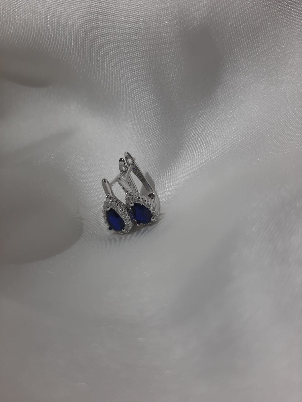 Orecchini goccia argento