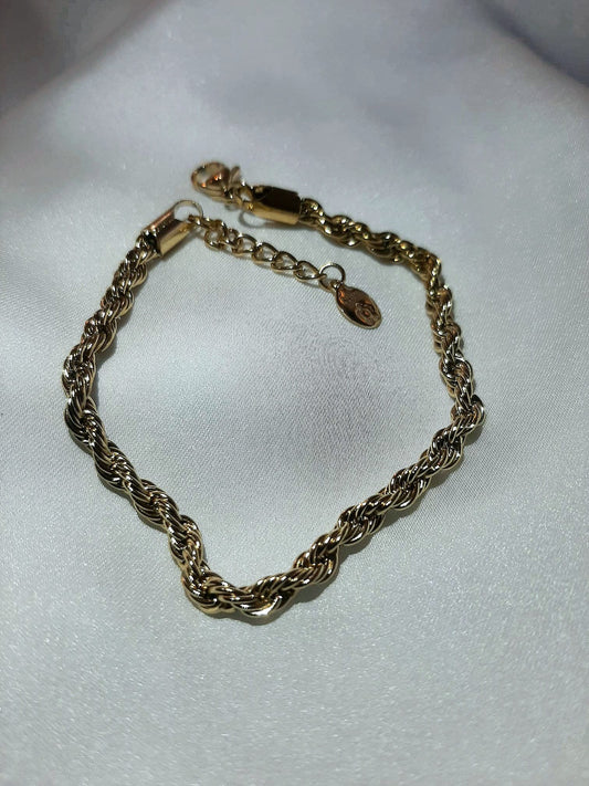 Bracciaile acciaio intreccio