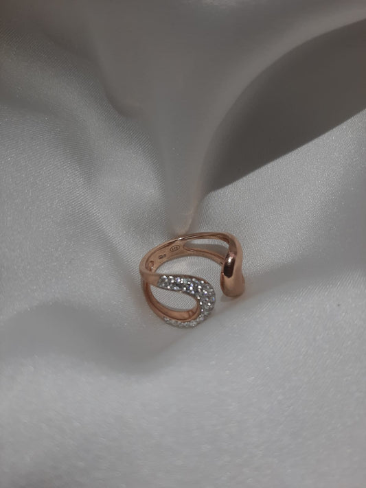 Anello fascia argento