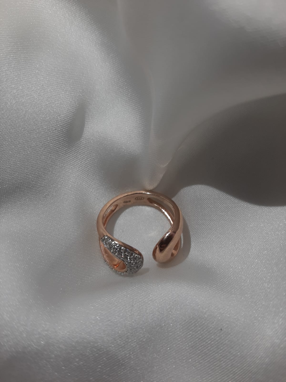 Anello fascia argento