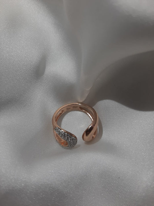 Anello fascia argento