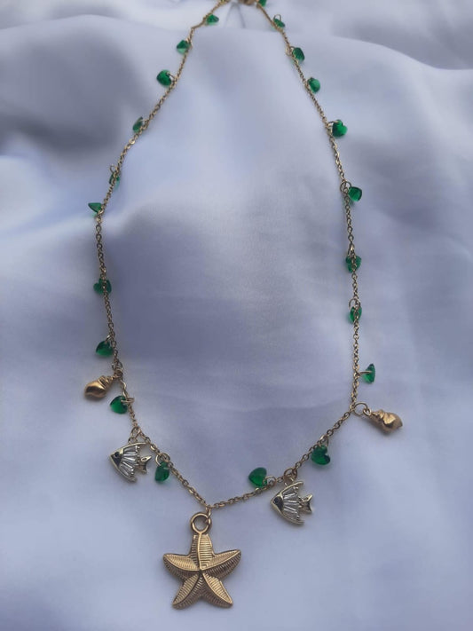 Collana Stella e cristalli