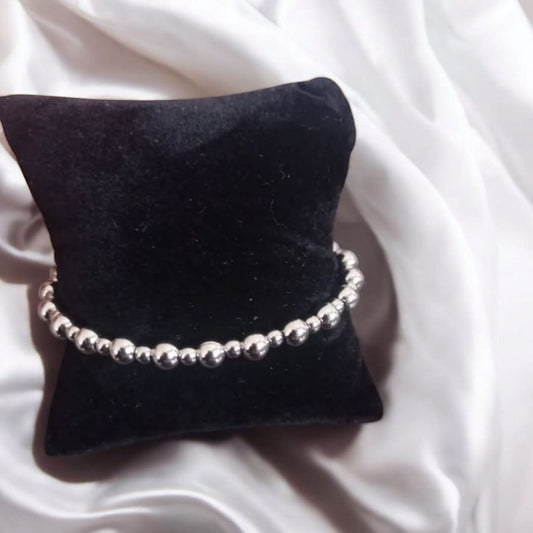 Bracciale perle acciaio